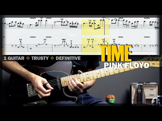 Time | Guitar Cover Tab | Guitar Solo Lesson | Backing Track with Vocals  PINK FLOYD