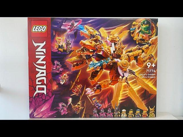 ОБЗОР ЛЕГО НИНДЗЯГО 71774 Золотой Ультра Дракон Ллойда LEGO NINJAGO Lloyd's Golden Ultra Dragon