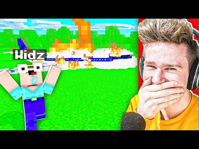 KATASTROFA SAMOLOTU PRANK na WIDZU XD | Minecraft Extreme