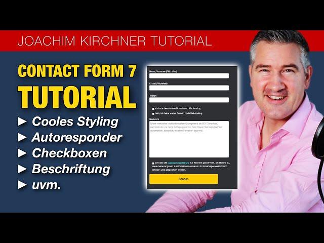 Contact Form7 Mega-Tutorial: Styling mit CSS - Autoresponder - Checkboxen - uvm.