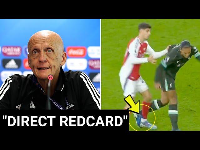 BREAKING!! Pierluigi Collina Said "Van Dijk deserved a REDCARD for kicking Kai Havertz twice"