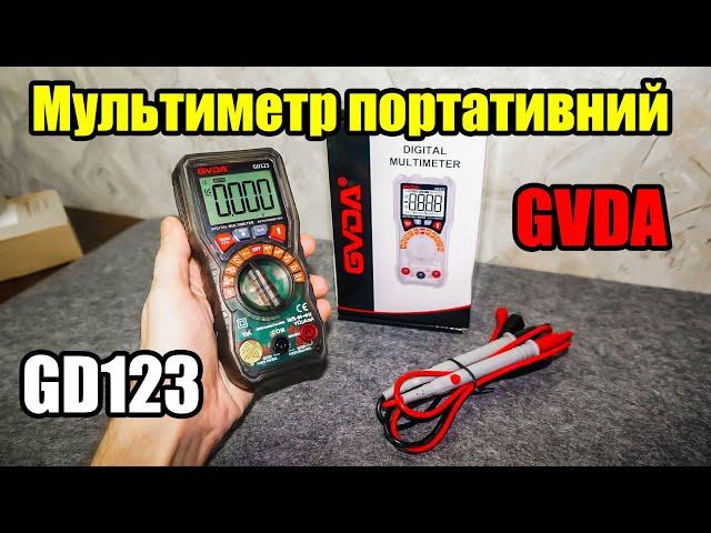  GD123 компактний Мультиметр від GVDA. Огляд і демонстрація роботи.