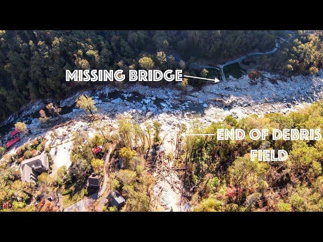 Chimney Rock Debris Field Hike and Road Status after Hurricane Helene