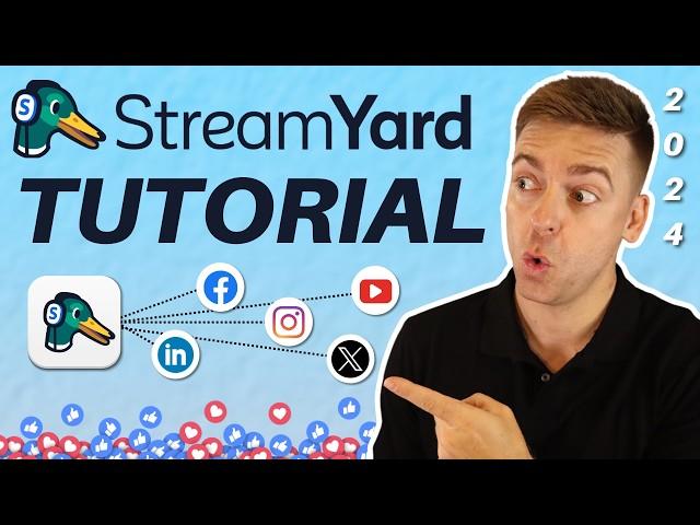 Start Live Streaming EVERYWHERE with StreamYard in under 15 Minutes (Beginners Tutorial)