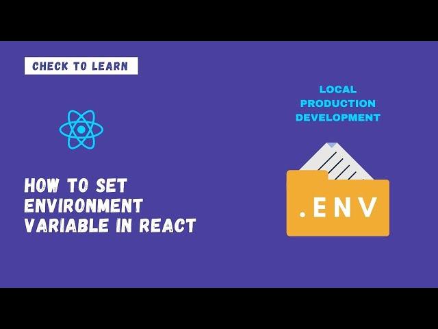 How to set environment variable in React JS | Environment files in React.js | In Hindi