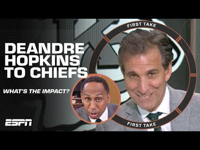 Stephen A. & Mad Dog's DISAGREEMENT on DeAndre Hopkins being traded to the Chiefs | First Take