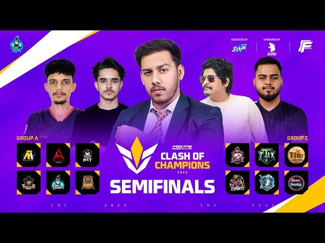  CLASH OF CHAMPIONS - SEMI FINALS DAY 3 | FREE FIRE MAX ESPORTS  #freefire #freefiremax