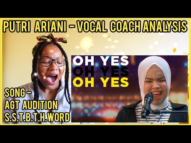 Vocal Coach Analysis x PUTRI ARIANI AGT Audition - Everyone's SPEECHLESS #putriariani #reaction #agt