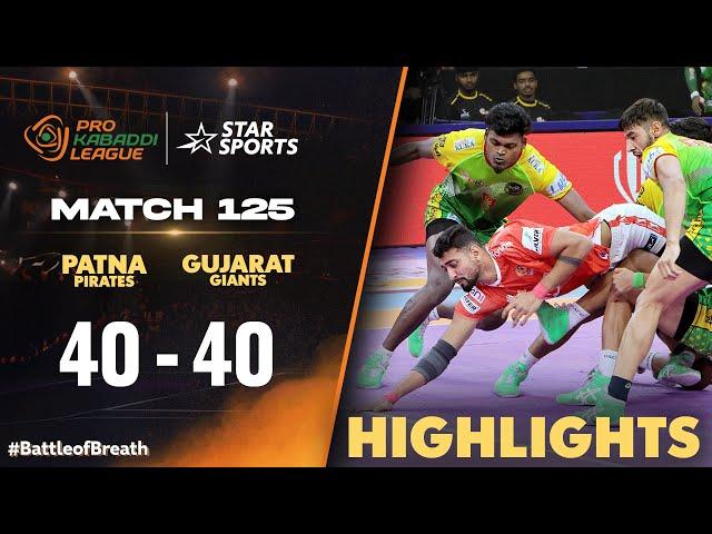 Patna Pirates and Gujarat Giants match ends in draw in #FightForPKLPlayoffs | #ProkabaddiOnStar