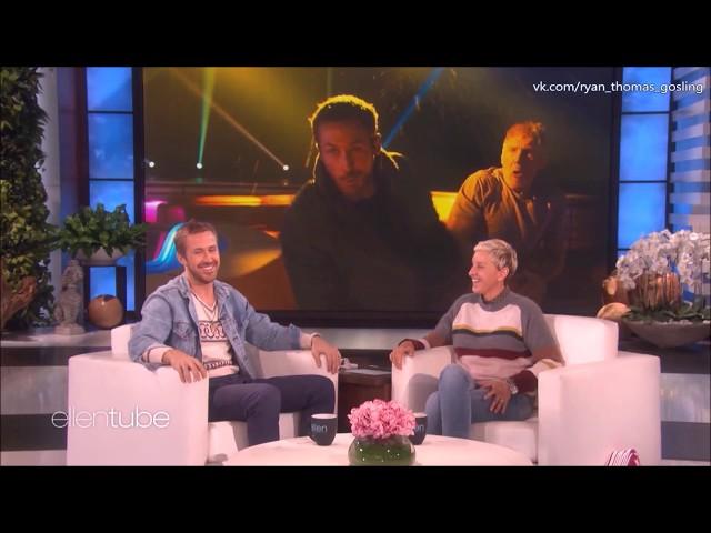 RUS SUB / The Ellen Show / Как Райан Гослинг получил кулаком в лицо  (русские субтитры) / 3(4)