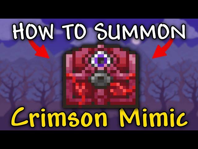 How to Summon Crimson Mimic in Terraria 1.4.4.9 | Crimson Mimic Summon