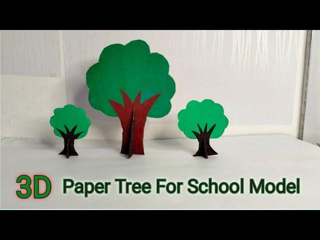 Paper Tree for School Project/3D Paper Tree for model/paper tree craft/Easy diy paper tree