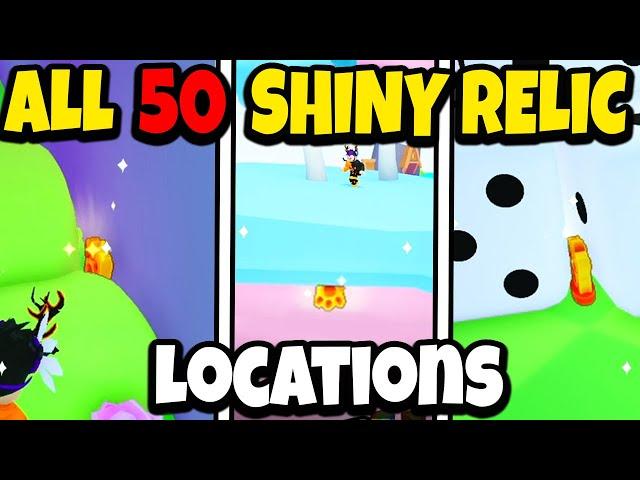 *NEW* ALL 50 SHINY RELIC LOCATIONS IN PETS GO!! - (ROBLOX)