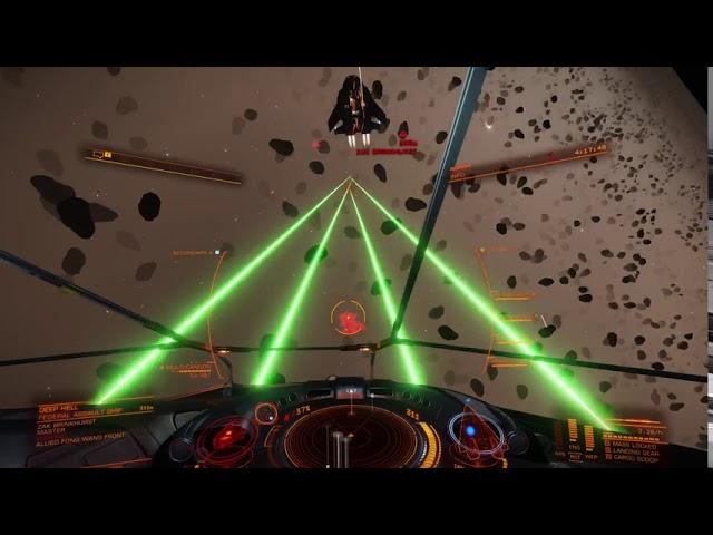 Elite Dangerous FDL with Beams and MultiCannons