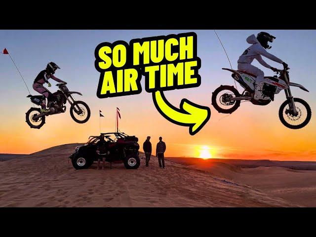 ALMOST CRASHING 100ft+ JUMP AT THE DUNES!!