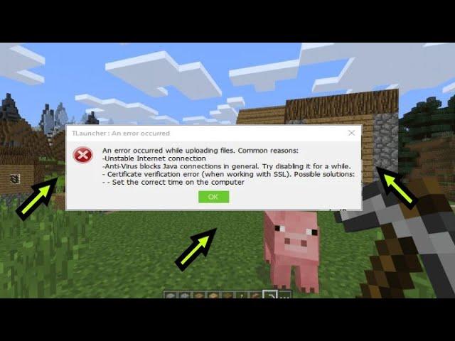 Fix TLauncher an error occurred while uploading files common reasons | Minecraft