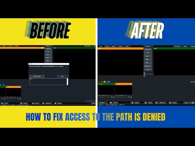 How to: Fix Access to the path C:\Programdata\video.txt is denied | vMix Error Fixed | vMix Tutorial