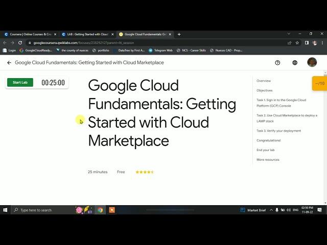 Google Cloud Fundamentals Getting Started with Cloud Marketplace LAB Solution (GCP)