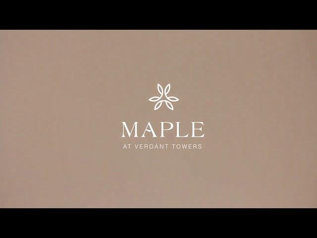 Take a Tour of a Maple at Verdánt Towers Unit