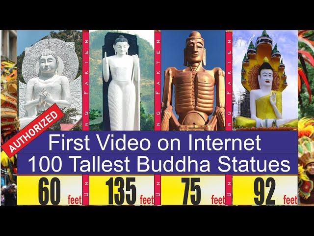 "Top 100 Buddha" Tallest Statues in the World | Authorized First & Only Video Available on Internet