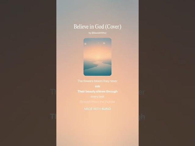 Believe in God #music