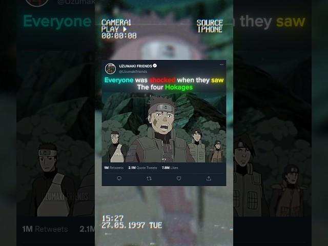  EVERYONE WAS SHOCKED WHEN THE SAW THE FOUR HOKAGES #hokage #anime #narutoshippuden #animeshorts