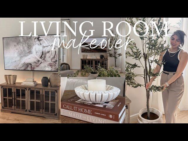 LIVING ROOM MAKEOVER 2024 | LIVING ROOM DECORATE WITH ME 2024 | LIVING ROOM DECORATING IDEAS 2024