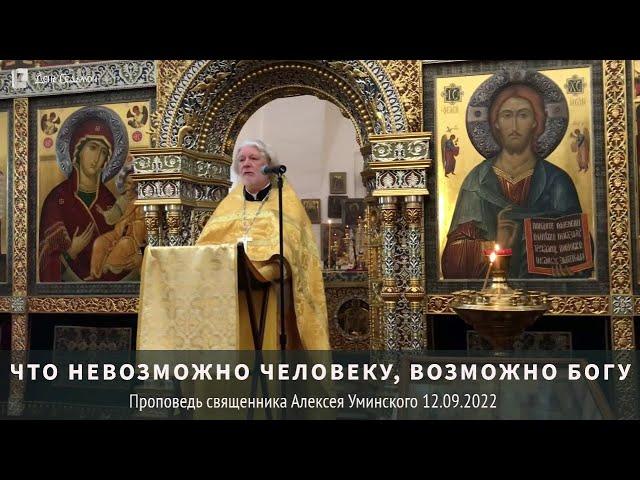 Бросить все и идти за Христом? — прот. Алексей Уминский, проповедь12.09.22