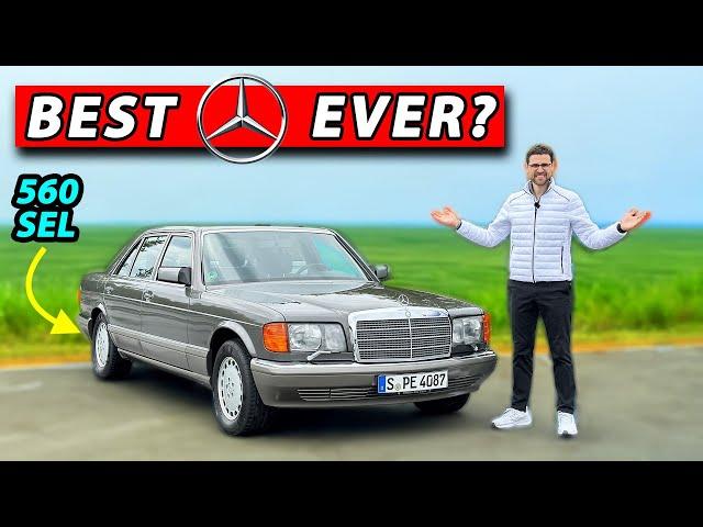Why this Mercedes W126 was considered the best car in the world! S-Class 560 SEL V8 driving REVIEW