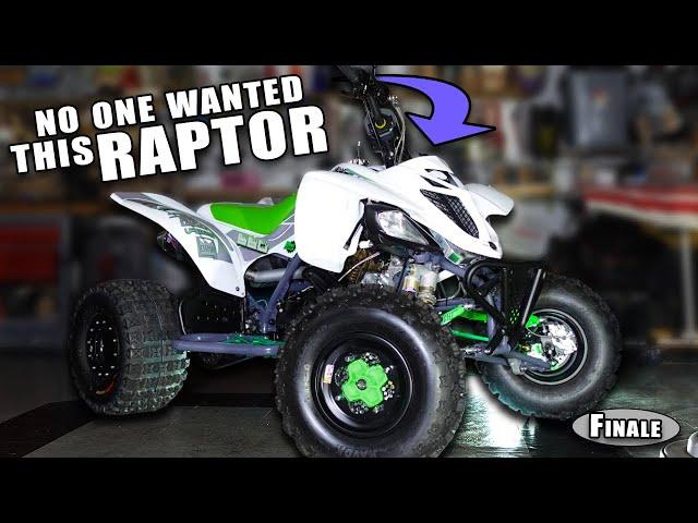 Building a custom Yamaha Raptor 660 from Scratch after being abandoned - ASPCA Raptor Finale