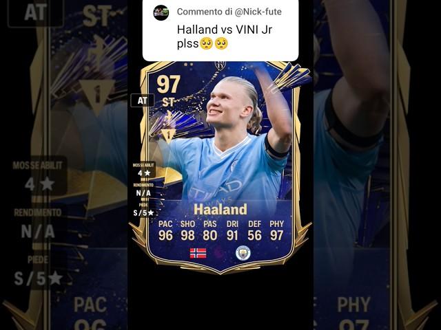 Haaland vs Vinicius jr #haaland #viniciusjr #calcio #football #ultimateteam #fifa24