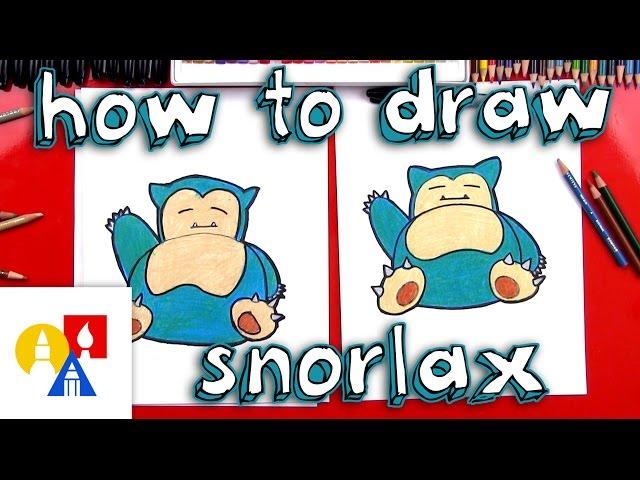 How To Draw Snorlax Pokemon