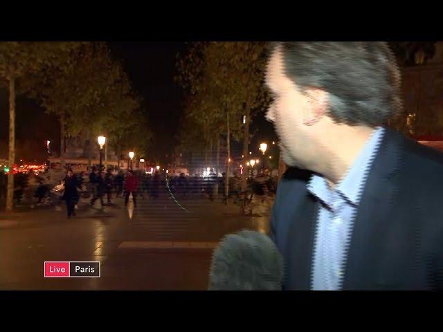 Matt Frei's live report as crowds run in panic