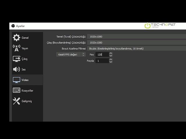 OBS ile 120, 144 veya 240 FPS Kayıt Alma