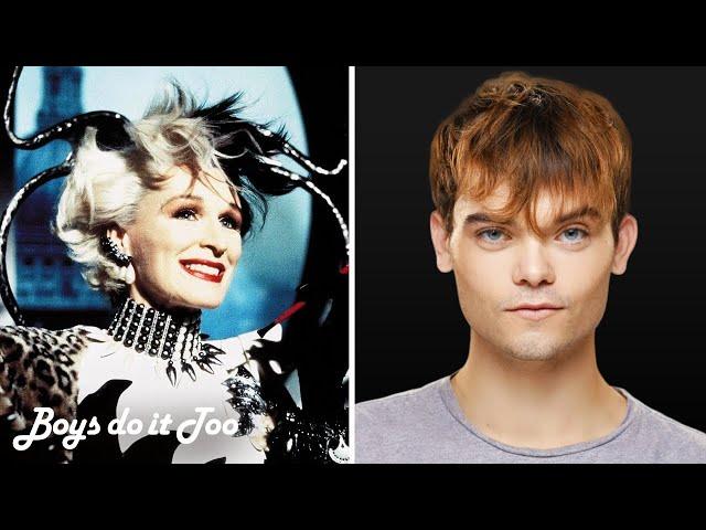 Did he really just dye his hair like Cruella de Vil? | Split Hair Dye Tutorial | Boys Do It Too