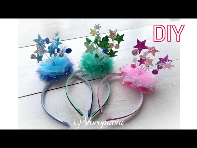 Kanzashi Christmas headband