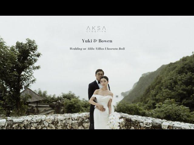 Yuki & Bowen Wedding Ceremony & Reception at Alila Villas Uluwatu 4K