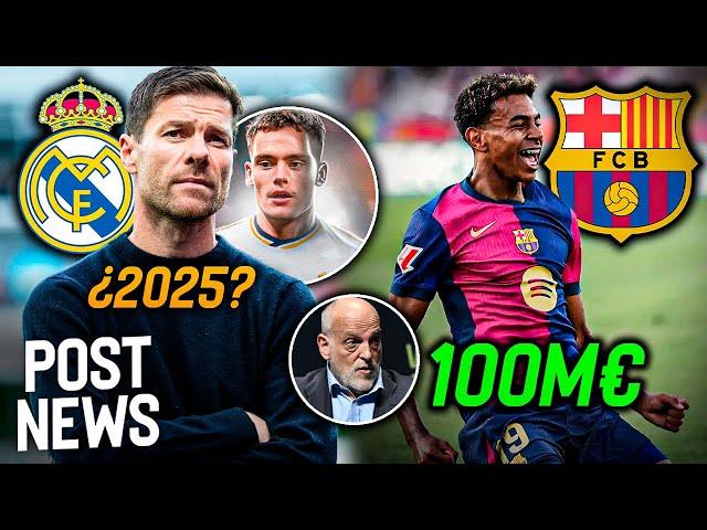 El BARÇA RECIBE 100M€ | REAL MADRID 2025: XABI ALONSO y WIRTZ | TEBAS: "FLORENTINO me quiere ECHAR"