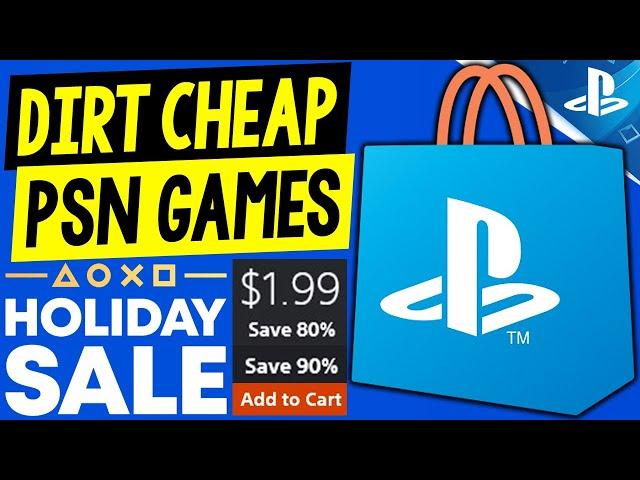 DIRT CHEAP PSN Games on Sale RIGHT NOW! $1.99 PSN Holiday Sale 2024 Deals to Buy