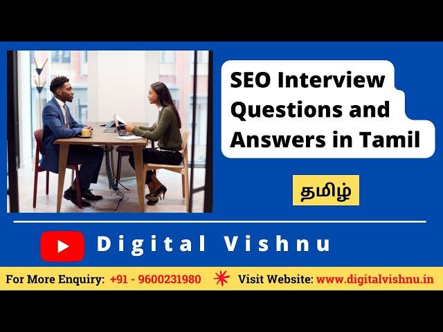 SEO Interview Questions and Answers in Tamil | Search Engine Optimization Interview Questions Tamil