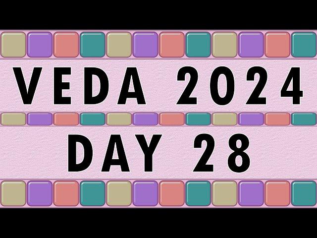 VEDA DAY 28 Dang Grocery Bill