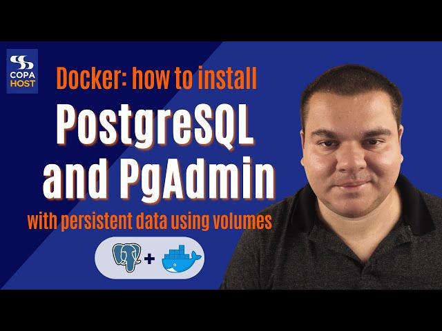 Docker: how to install PostgreSQL and phpPgAdmin with persistent data using volumes