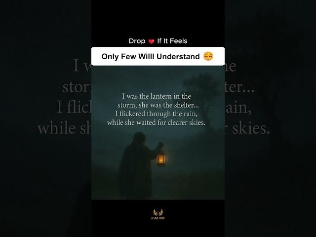 ️ Lantern in the Storm: A Story of Perseverance and Hope  #PoetryShort #dailyrise