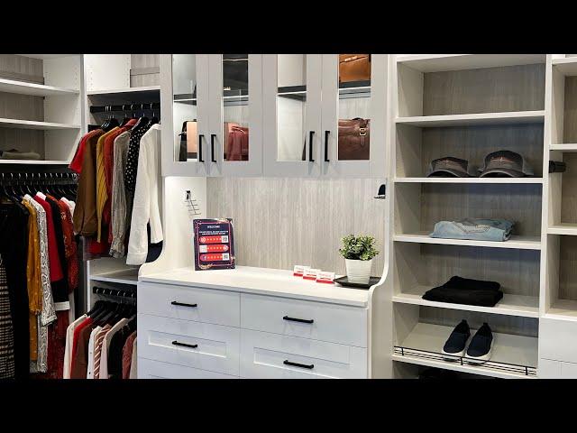 Lighted Glass Shelves and Extra Deep Drawers for the Perfect Closet