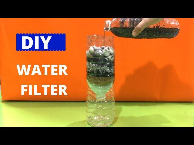 DIY WATER FILTER | WATER FILTER EXPERIMENT | HOW TO FILTER DIRTY WATER | Science Project