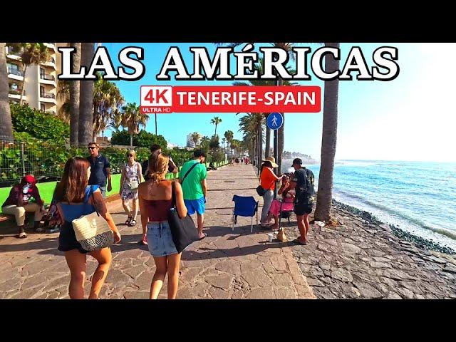 TENERIFE - PLAYA DE LAS AMÉRICAS | What is the atmosphere in this place? ️ 4K Walk ● August 2024