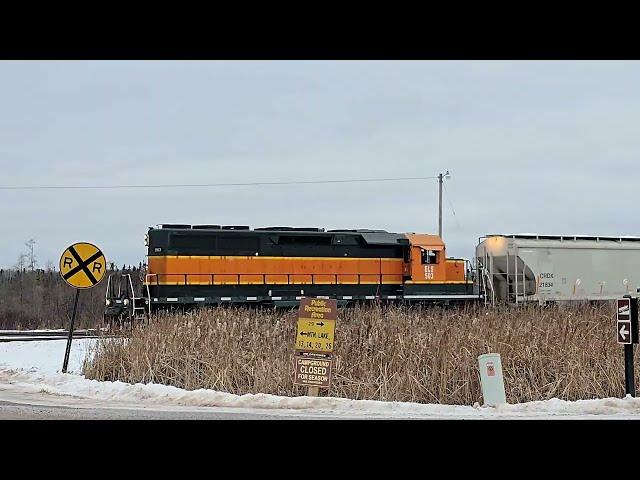 Switching In Channing, Escanaba & Lake Superior's Northern Most Rail-Yard & Depot #trains #trainhorn