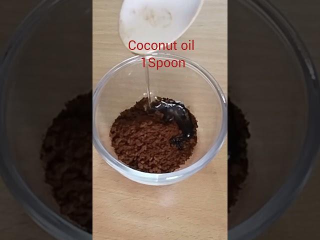 coffee & coconut oil face mask #youtubeshorts #beauty #facemask #coffeepack #viralvideo