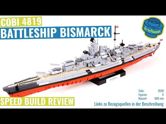 COBI 4819 Battleship Bismarck - Speed Build Review