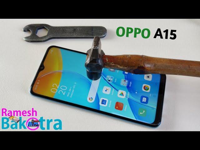 Oppo A15 Screen Scratch Test